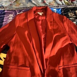 H&M Bold Red Women's Suit Jacket